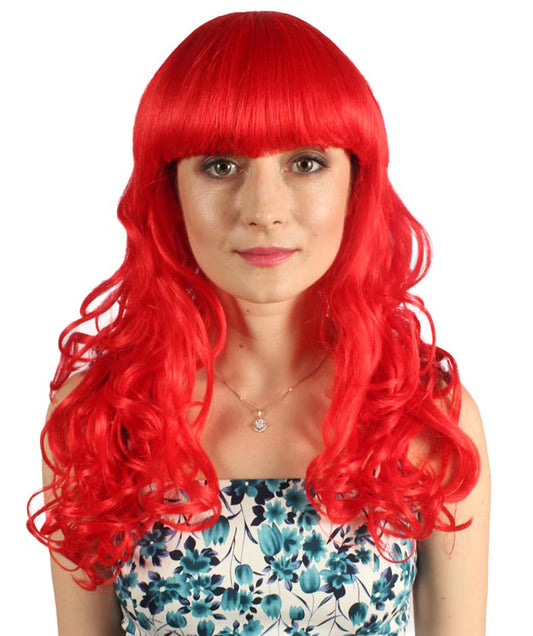 Wigs2you ハロウィンパーティープレミアム H-810 バットマン 女性ジョーカーウィッグ レッドカラー
