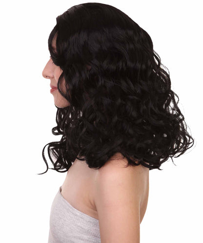Wigs2you ハロウィンパーティープレミアムレディース H-1097 とても快適なアリスウィッグ 鏡の国のアリス ブラックカラー
