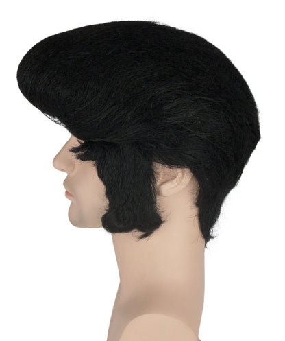 Wigs2you ハロウィン パーティー プレミアム メンズ H-611 エルヴィス ブラック ウィッグ