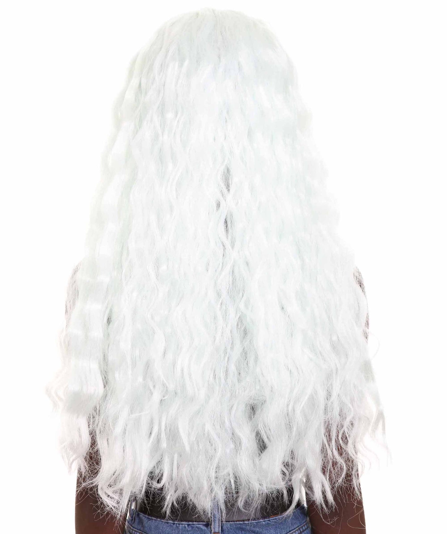 ハロウィンパーティープレミアム レディース H-5254 ショルダーレングスダブルバンブラックヘアウィッグ ブラック