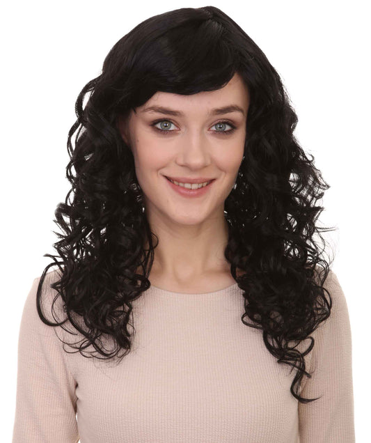 Wigs2you ハロウィンパーティープレミアムレディース H-1013 着用しやすい ベラウィッグ ブラックカラー