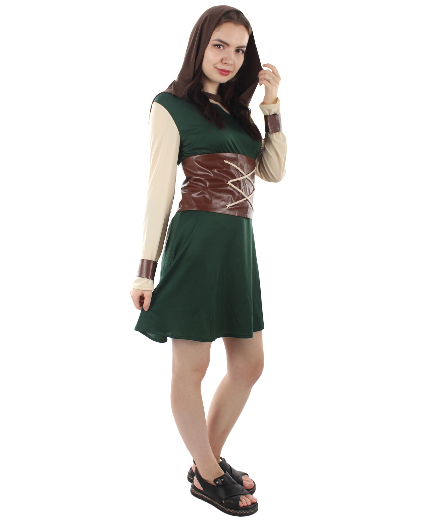 女性 JCP-223 のローグコスチューム グリーン コスプレハロウィンコスチューム