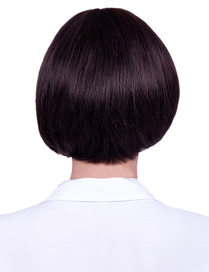 30歳〜40歳 若者の短い HT-019 100% ヒューマンヘア ナチュラルエレガンス ハンドタイド ヒューマンヘア束