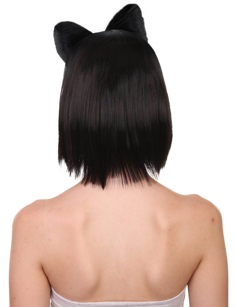 Wigs2you ハロウィンパーティープレミアムレディース H-1679 着け心地が良い とても快適 ブラック バタフライウィッグ