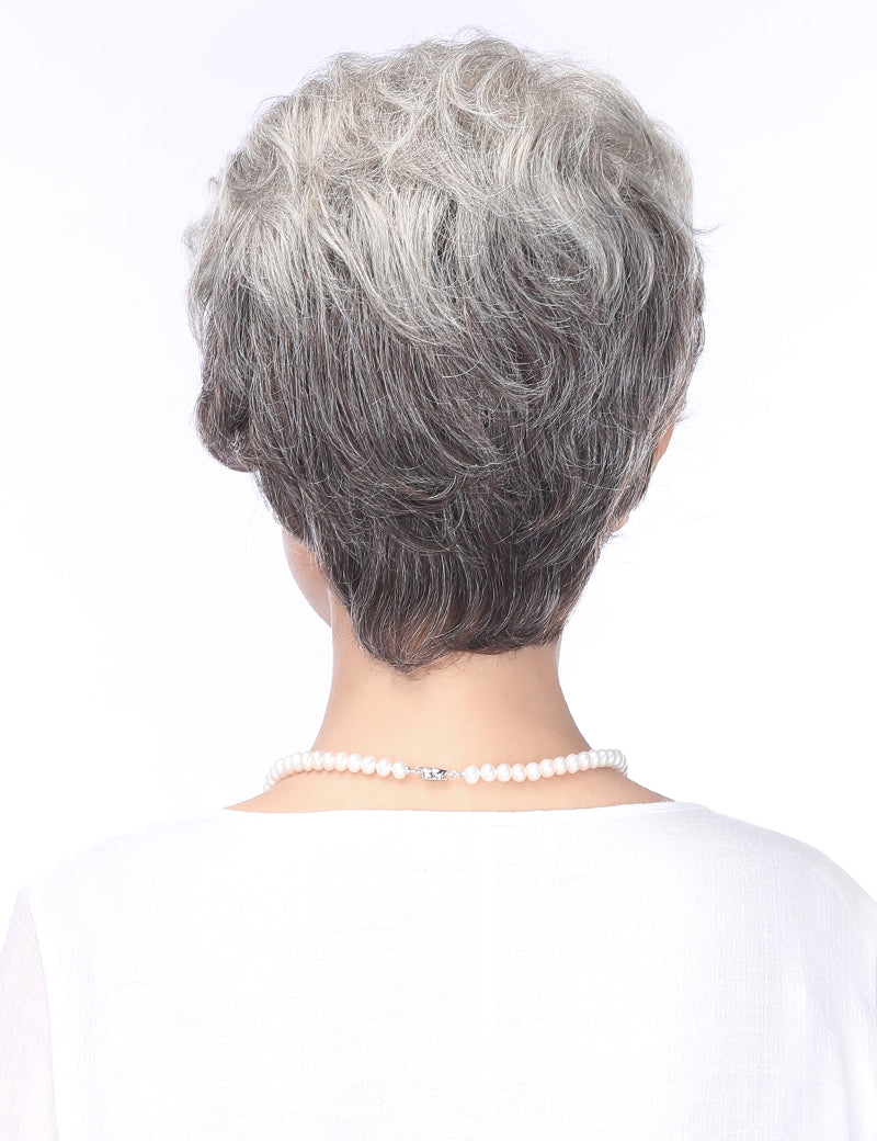 Mrs Styles 短い HHB-057 ヒューマンヘアブレンド パーフェクション ボリュームとカバレッジのため