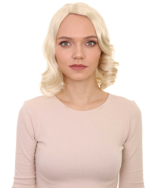 Wigs2you ハロウィン パーティー プレミアム 簡単に着用できる H-1141 とても快適なブロンド カーリー レディ ウィッグ