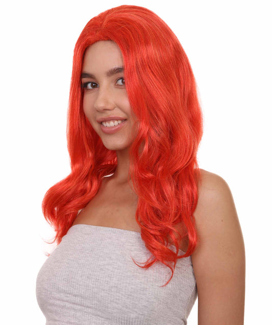 ハロウィンパーティ プレミアム H-5097 女性用 TV映画 スーパーヒーロー レッドウィッグ