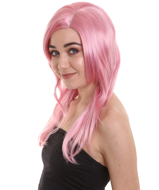 Wigs2you ハロウィン パーティー プレミアム H-945 3レイヤーのパーティー ガール ウィッグ Lt ピンク色