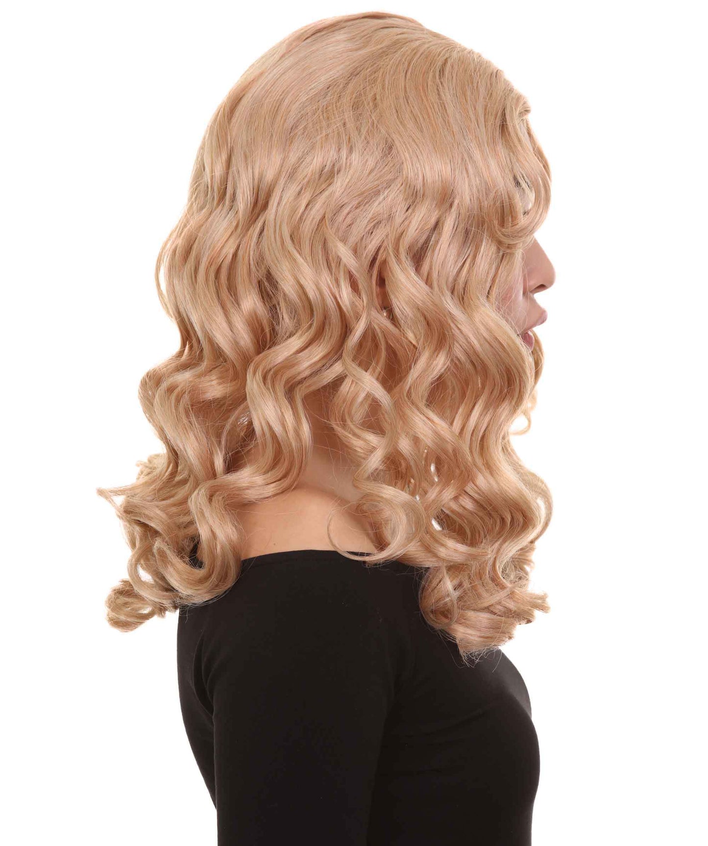 Wigs2you ハロウィンパーティー プレミアム レディース H-1103 とても快適なアリスウィッグ 鏡の国のアリス ゴールデンブロンドカラー