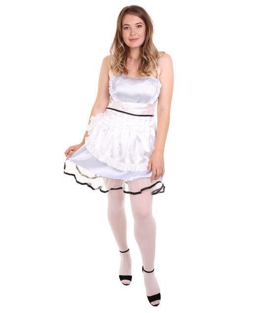 大人用女性 JCO-329_1 セクシーなフレンチメイド制服 ライトブルー コスプレ コスチューム
