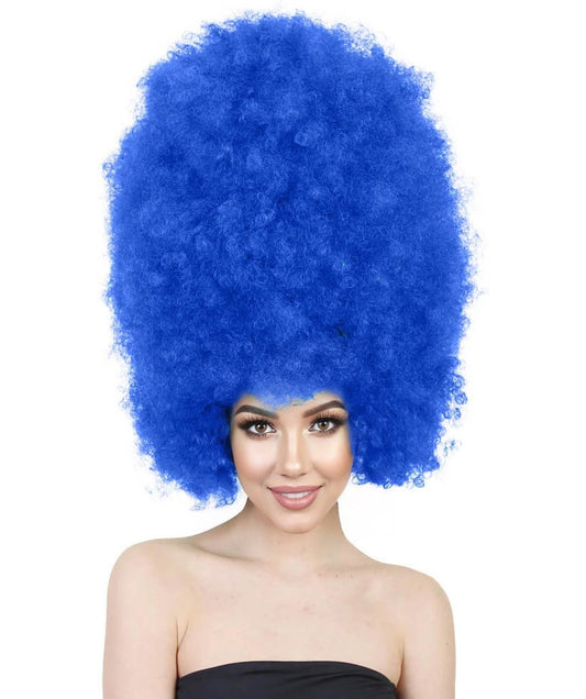 Wigs2youハロウィンパーティープレミアムレディースH-2005 着けやすい 非常に快適 スーパーサイズジャンボダークブルーアフロウィッグ