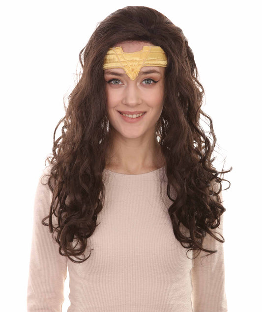 ハロウィンパーティ プレミアム H-5099 女性用 TV映画キャラクター ダークブラウンウィッグ