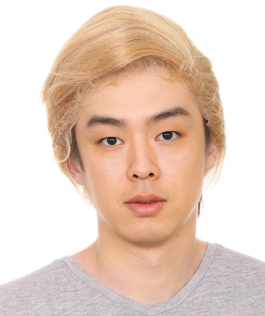 Wigs2you H-1591 プレジデント メンズウィッグ 耐熱ファイバー＆レースフロント ブロンドウィッグ | プレミアム通気性キャップレスキャップ