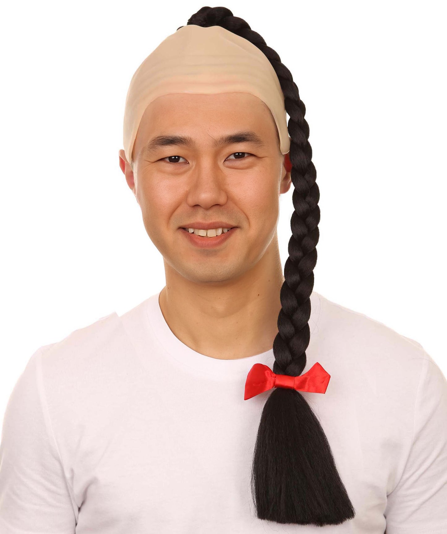 Wigs2you H-2162カンフーマスタースタイルメンズウィッグ黒編組コスプレウィッグ