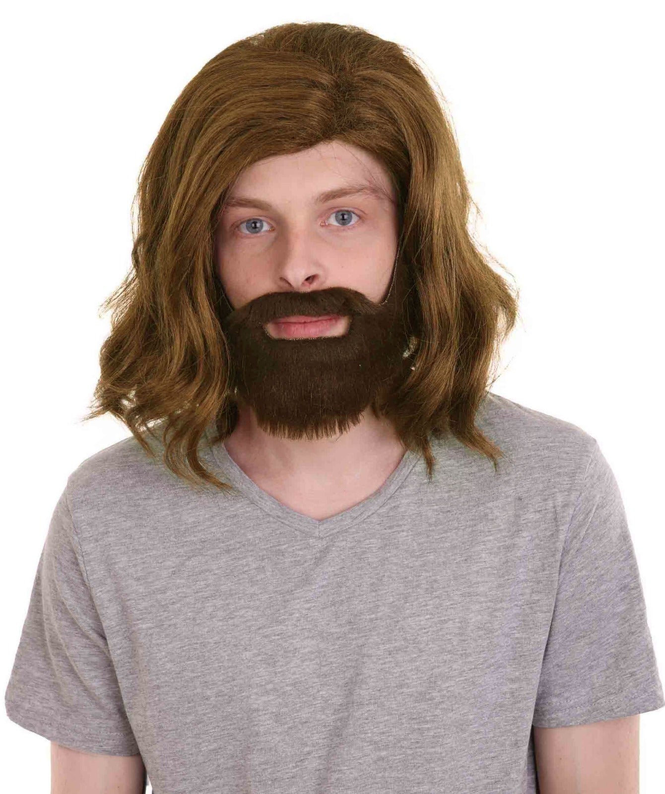 Wigs2you H-3692 スーパーヒーローウィッグ | ブロンゴールド コスプレ ハロウィンウィッグ | プレミアム通気性キャップレスキャップ、メンズ バッキー・バーンズ アベンジャーズ インフィニティ・ウォー ウィッグ