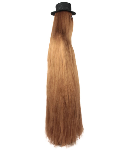 Wigs2you H-4868P 大人用 架空のキャラクター ストレートヘア 71インチ ロングコスチューム＆ウィッグセット 帽子とグラス付き マルチカラーオプション 難燃性合成繊維