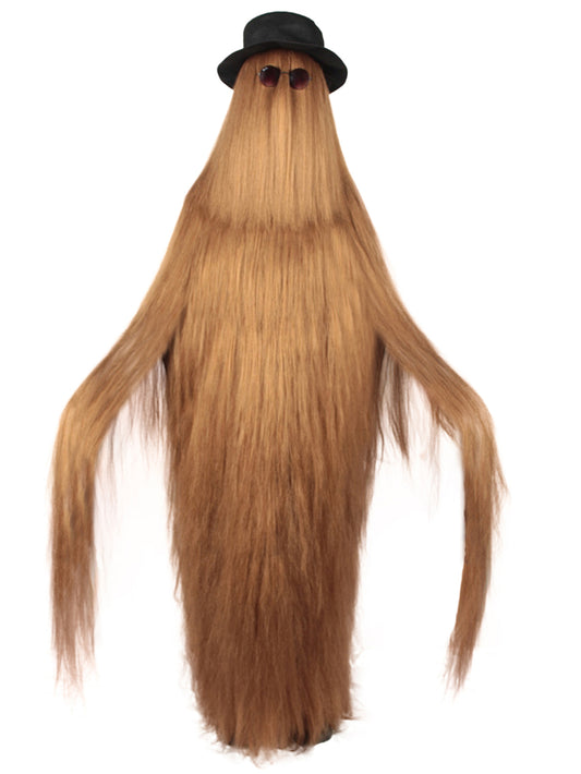 Wigs2you H-4868P 大人用 架空のキャラクター ストレートヘア 71インチ ロングコスチューム＆ウィッグセット 帽子とグラス付き マルチカラーオプション 難燃性合成繊維