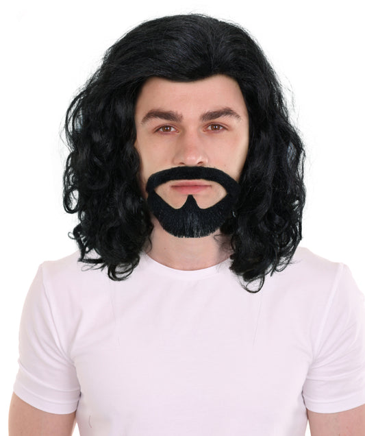 ハロウィン パーティー プレミアム メンズ H-5608 カーリーコスプレ パーティー 洗練された学者 ジェントルマンナイトウィッグ