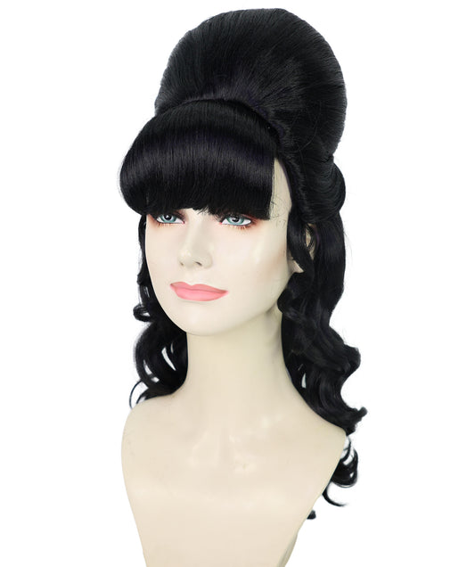 Wigs2you H-6856-BK 大人女性用 60代向け マルチハーフアップウィッグ ポニーテール付き | ハロウィン・コスプレ用ウィッグ | 難燃性合成繊維