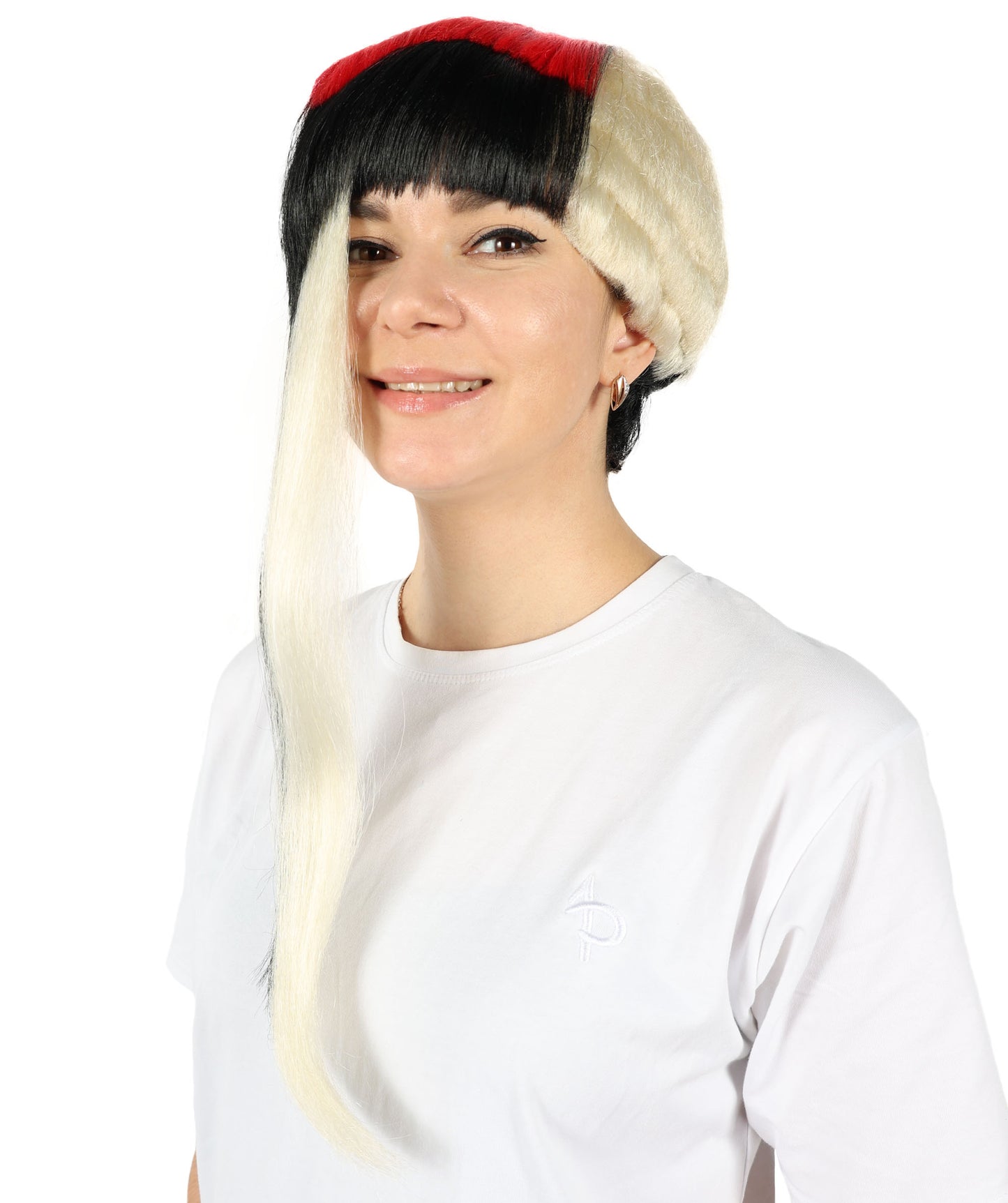 Wigs2you H-6858 大人用 エッジィ アシンメトリー ロング バング グラデーション ウィッグ | コスプレウィッグ | 耐熱合成ファイバー | 自然で軽量・通気性抜群のウィッグ