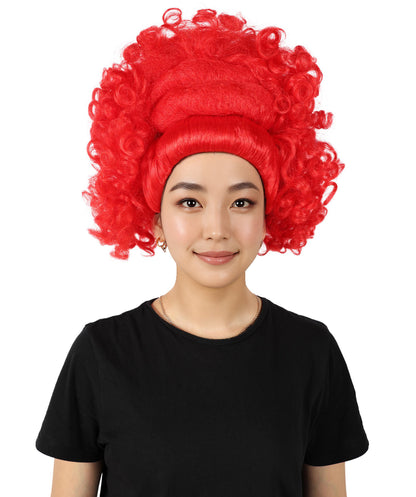 Wigs2you H-6860 大人女性用 大胆なボリュームのある赤いカーリーウィッグ｜コスプレウィッグ｜難燃性合成繊維