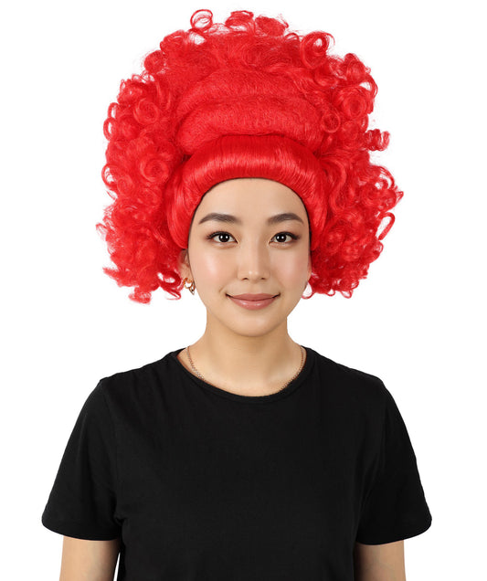 Wigs2you H-6860 大人女性用 大胆なボリュームのある赤いカーリーウィッグ｜コスプレウィッグ｜難燃性合成繊維