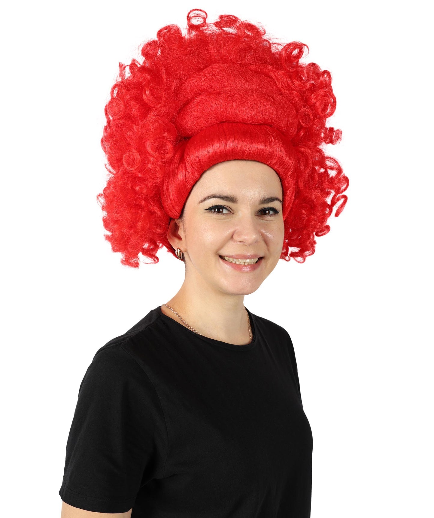 Wigs2you H-6860 大人女性用 大胆なボリュームのある赤いカーリーウィッグ｜コスプレウィッグ｜難燃性合成繊維