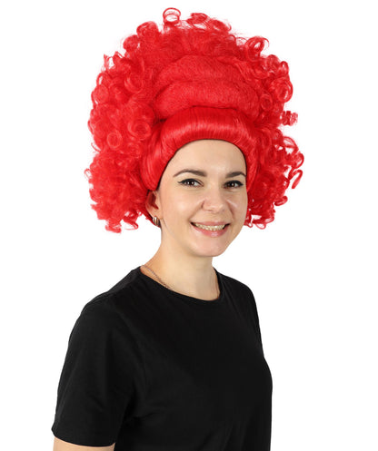 Wigs2you H-6860 大人女性用 大胆なボリュームのある赤いカーリーウィッグ｜コスプレウィッグ｜難燃性合成繊維