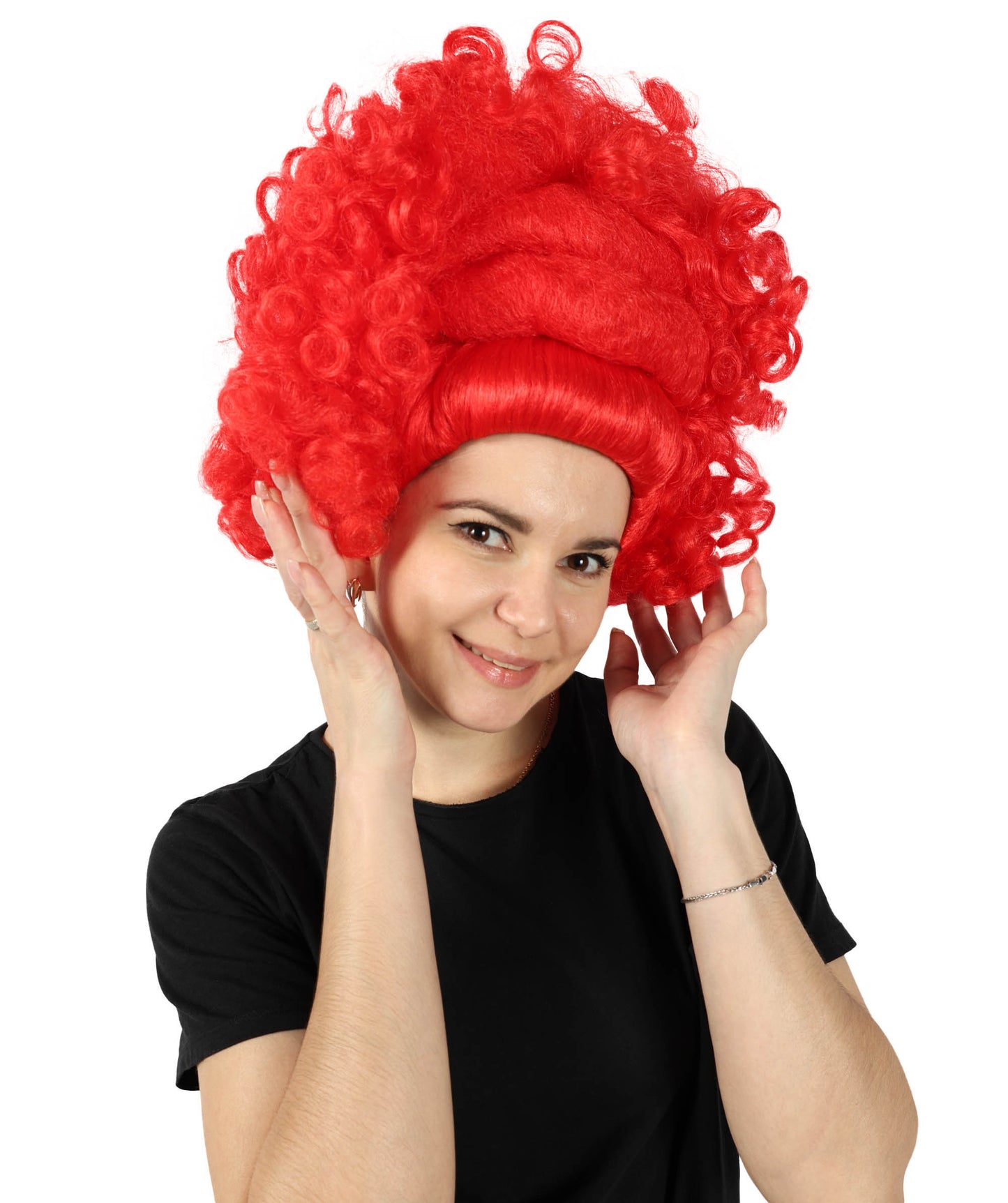 Wigs2you H-6860 大人女性用 大胆なボリュームのある赤いカーリーウィッグ｜コスプレウィッグ｜難燃性合成繊維