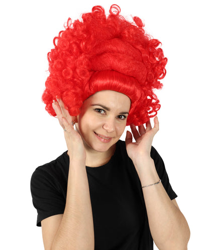 Wigs2you H-6860 大人女性用 大胆なボリュームのある赤いカーリーウィッグ｜コスプレウィッグ｜難燃性合成繊維
