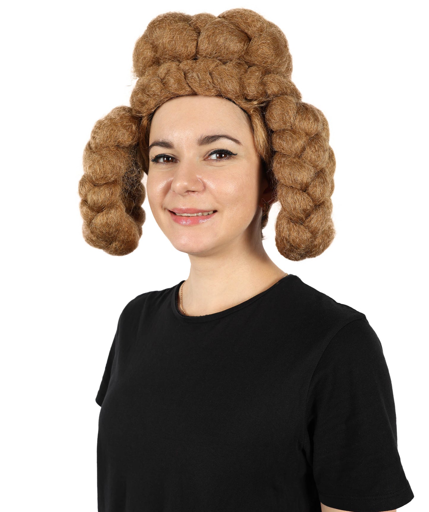 Wigs2you H-6863 大人女性用 リーガルブラウン 編み込みアップウィッグ｜コスプレウィッグ｜難燃性合成繊維