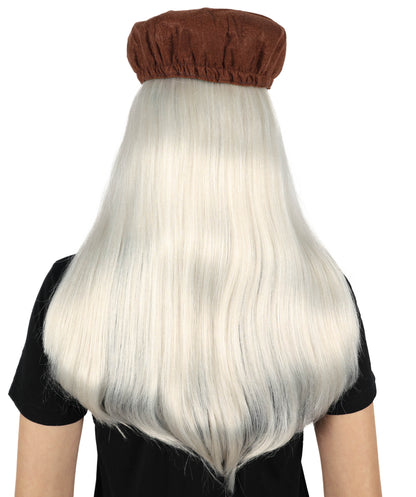 Wigs2you H-6866 女性用大人用アンマリーブロンドウィッグと帽子 - ストレートヘアスタイルのコスチュームアクセサリー。コスプレ、ハロウィン、パーティーに最適。スタイリッシュでトレンディな外観。