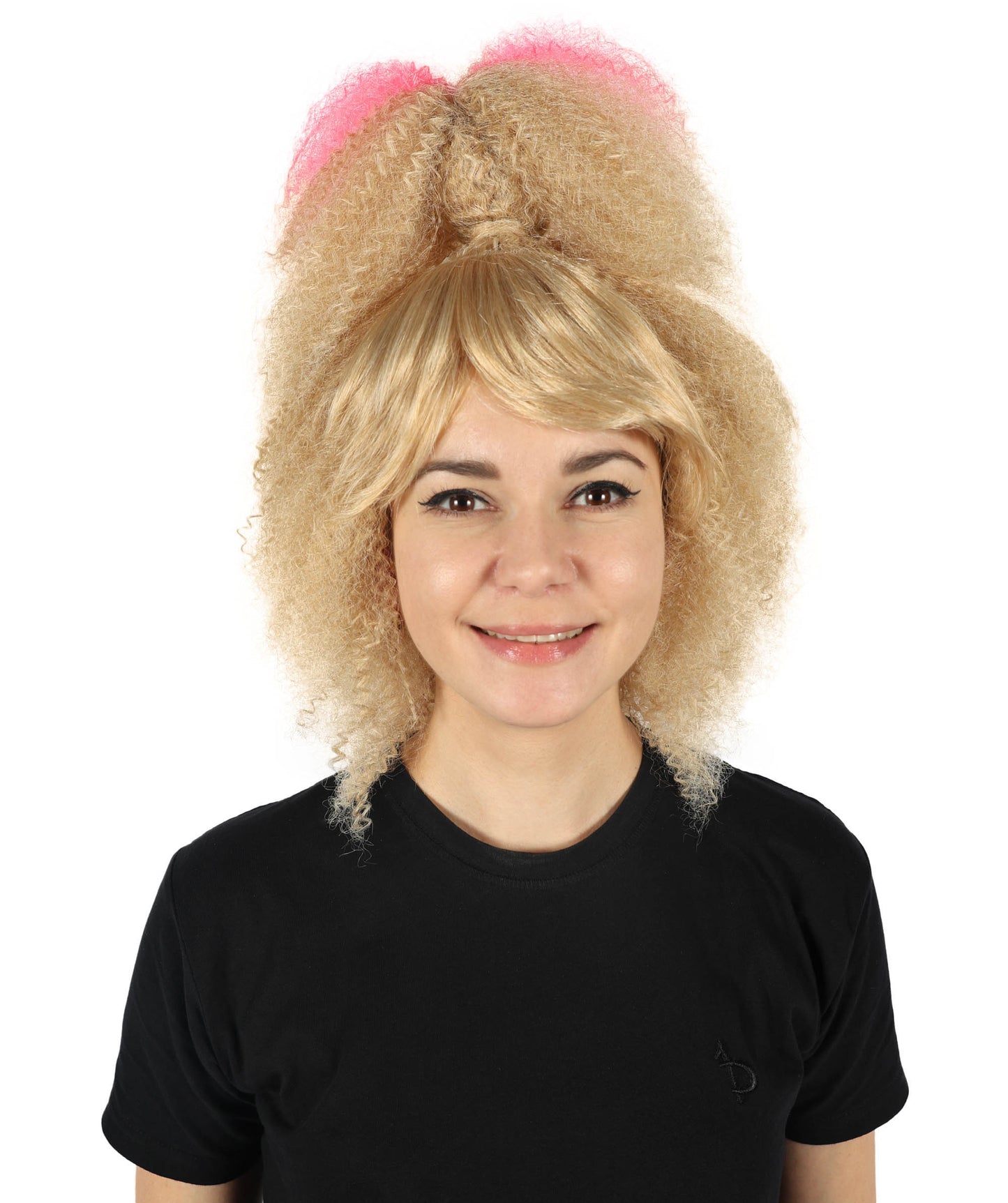 Wigs2you H-6868 大人女性用 80 年代レトロ クリンプ ハイポニーテール ウィッグ ヴィンテージテーマのパーティーやコスプレ用 難燃性合成繊維。