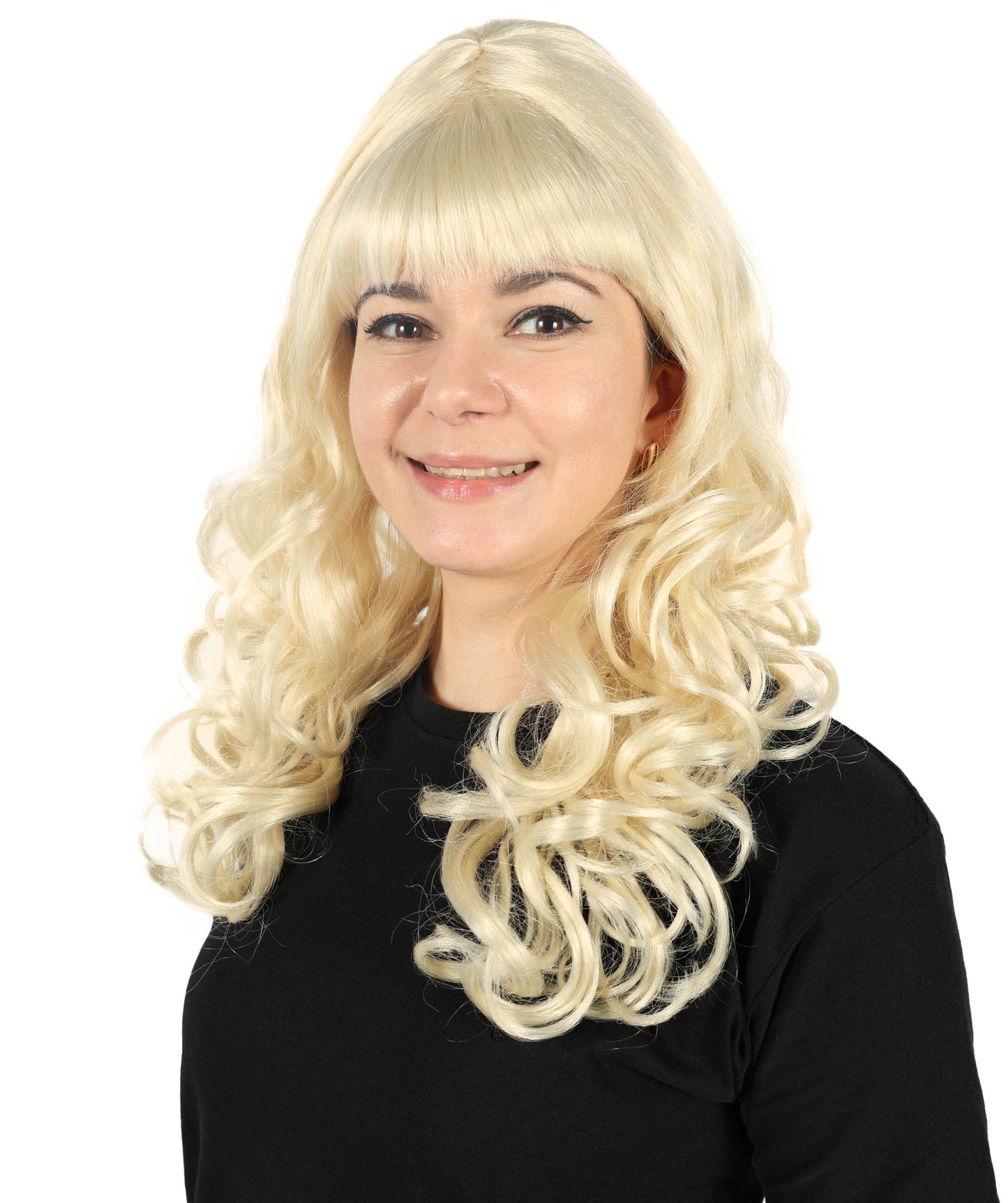 Wigs2you H-6870 大人女性用 ビーハイブビューティー ブロンドウェーブウィッグ - テーマパーティーに最適な象徴的なレトロハイボリュームヘア、難燃性合成繊維