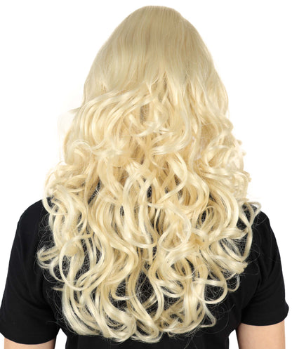 Wigs2you H-6870 大人女性用 ビーハイブビューティー ブロンドウェーブウィッグ - テーマパーティーに最適な象徴的なレトロハイボリュームヘア、難燃性合成繊維