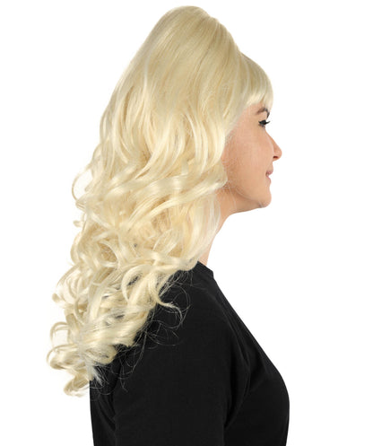Wigs2you H-6870 大人女性用 ビーハイブビューティー ブロンドウェーブウィッグ - テーマパーティーに最適な象徴的なレトロハイボリュームヘア、難燃性合成繊維