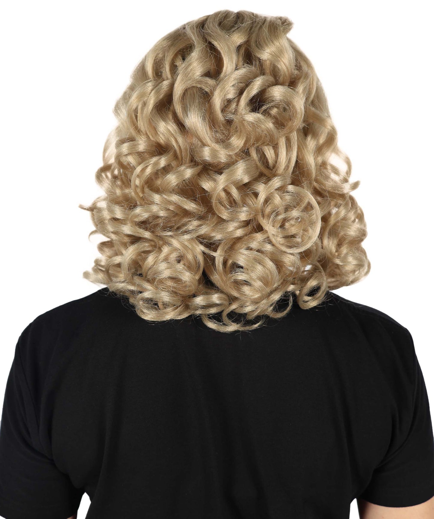 Wigs2you H-6872 大人女性用 40代 スウィートハート ブロンドウィッグ – クラシックな1940年代風カールでヴィンテージ感あふれる魅力を演出。プレミアムな通気性キャップレスキャップと難燃性合成繊維ヘアを使用。