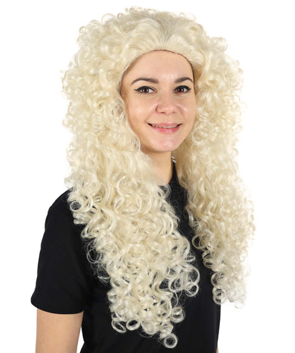 Wigs2you H-6876 大人女性用レディースコスプレ用強カールウィッグ | ロングボリュームブロンドエンジェルウィッグ | コスプレパーティーや特別な機会に最適 調節可能なキャップで快適でしっかりフィット