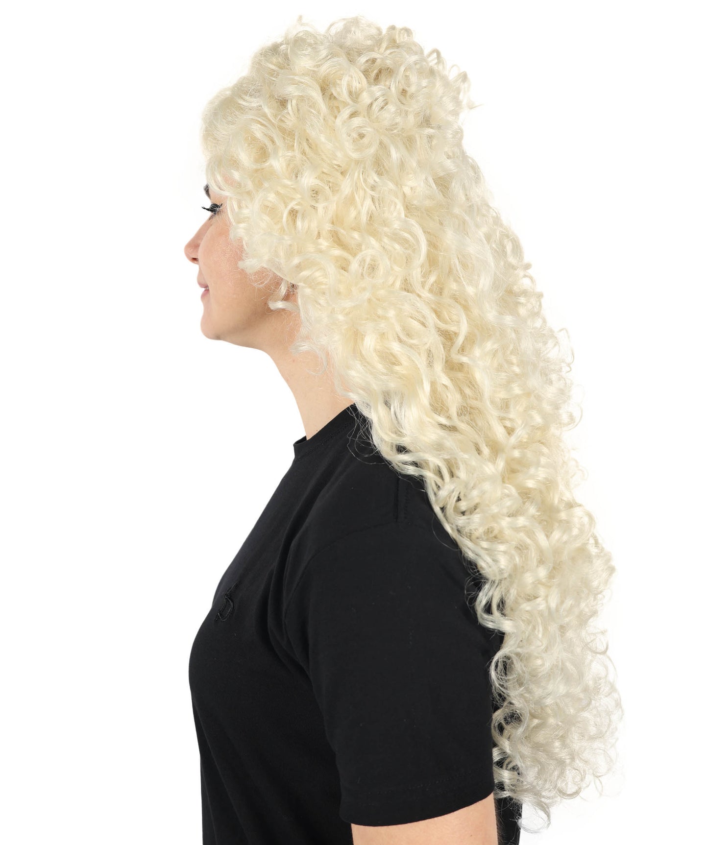 Wigs2you H-6876 大人女性用レディースコスプレ用強カールウィッグ | ロングボリュームブロンドエンジェルウィッグ | コスプレパーティーや特別な機会に最適 調節可能なキャップで快適でしっかりフィット