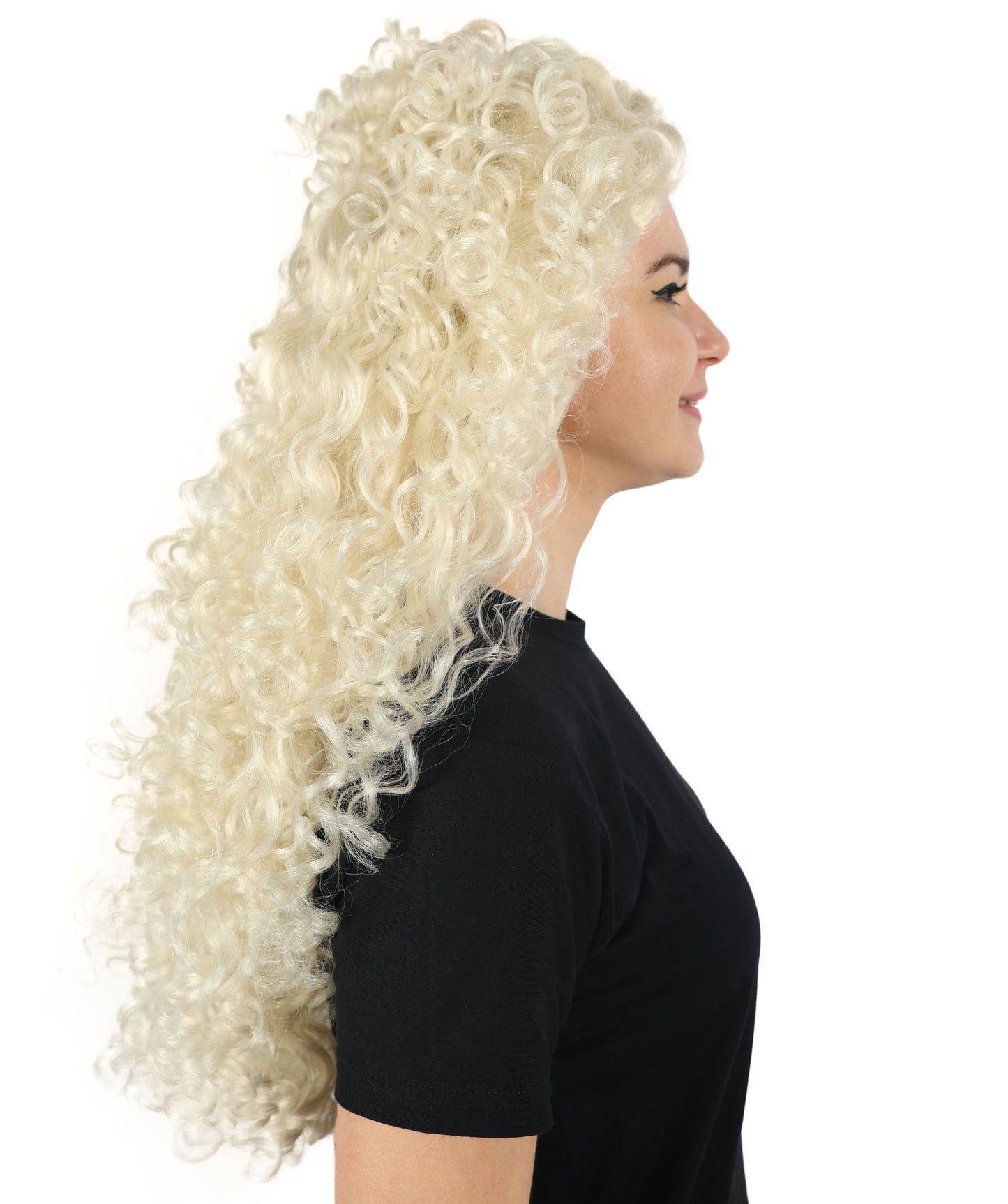 Wigs2you H-6876 大人女性用レディースコスプレ用強カールウィッグ | ロングボリュームブロンドエンジェルウィッグ | コスプレパーティーや特別な機会に最適 調節可能なキャップで快適でしっかりフィット