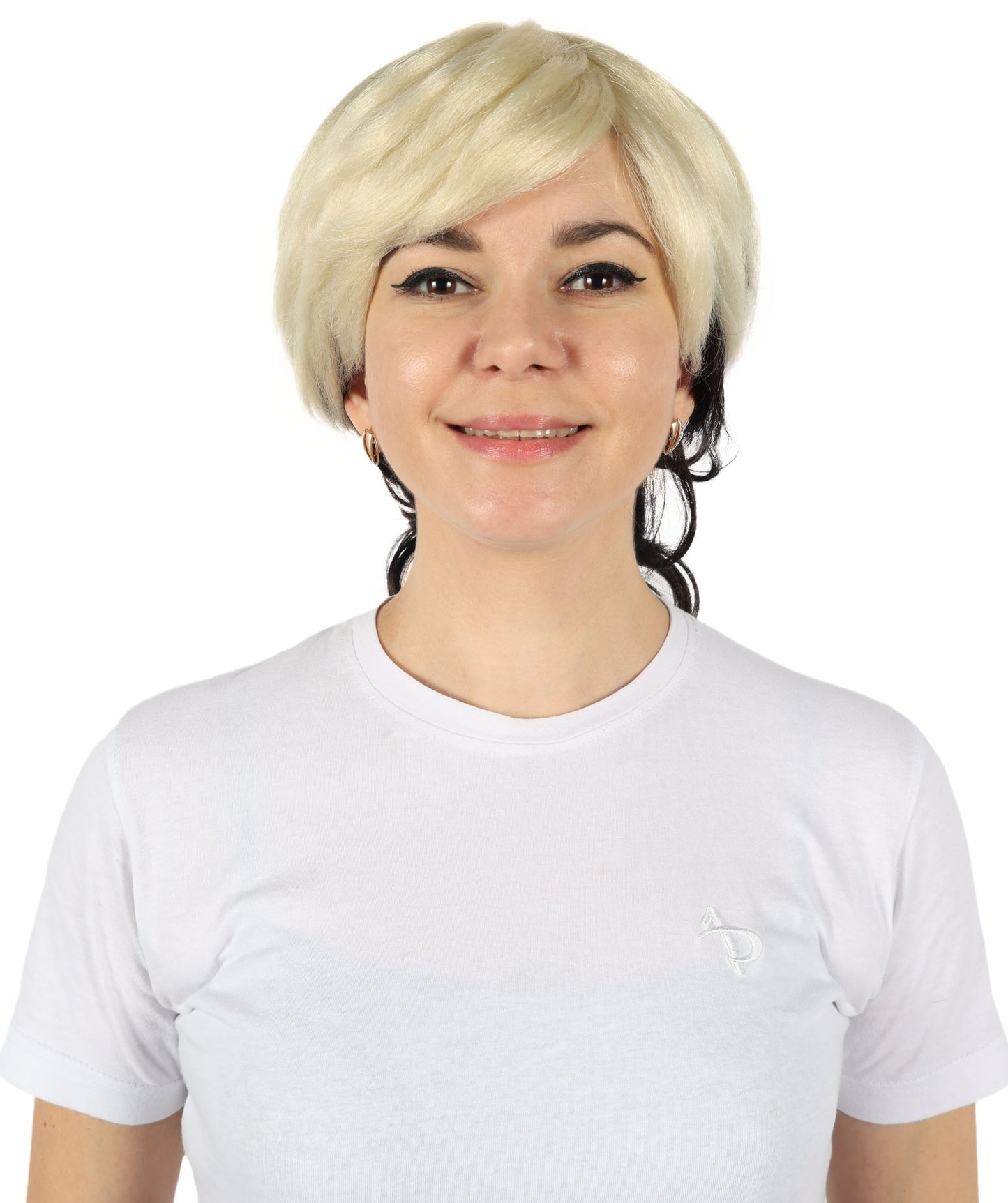 Wigs2you H-6878 大人女性用 ウェーブ マルチカラー マレット ピクシーカット ウィッグ | 鮮やかなコスプレ＆パーティー用ヘアピース | テーマイベントにぴったりの大胆でカラフルなルックス。あらゆる頭のサイズに調整可能で快適にフィット。