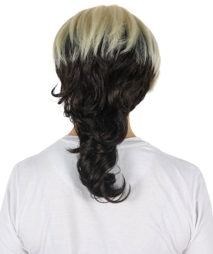 Wigs2you H-6878 大人女性用 ウェーブ マルチカラー マレット ピクシーカット ウィッグ | 鮮やかなコスプレ＆パーティー用ヘアピース | テーマイベントにぴったりの大胆でカラフルなルックス。あらゆる頭のサイズに調整可能で快適にフィット。