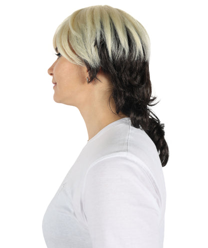 Wigs2you H-6878 大人女性用 ウェーブ マルチカラー マレット ピクシーカット ウィッグ | 鮮やかなコスプレ＆パーティー用ヘアピース | テーマイベントにぴったりの大胆でカラフルなルックス。あらゆる頭のサイズに調整可能で快適にフィット。