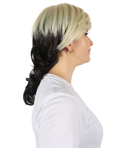 Wigs2you H-6878 大人女性用 ウェーブ マルチカラー マレット ピクシーカット ウィッグ | 鮮やかなコスプレ＆パーティー用ヘアピース | テーマイベントにぴったりの大胆でカラフルなルックス。あらゆる頭のサイズに調整可能で快適にフィット。