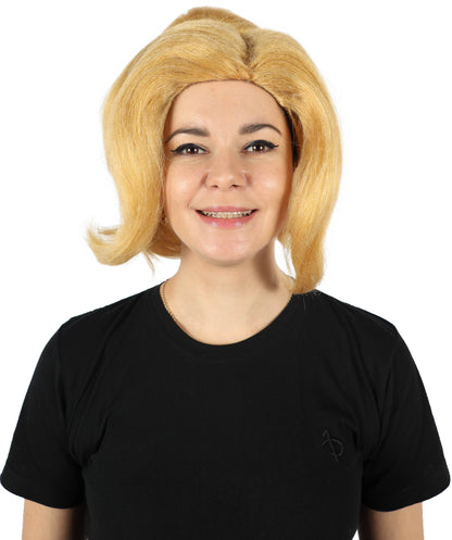 Wigs2you H-6879 大人女性用 ライトブロンド ミディアムストレート ウェーブ ピグテール コスプレウィッグ | 女性用アニメヘアウィッグ | コスプレをテーマにしたパーティーやハロウィンに最適、調節可能で快適なフィット感