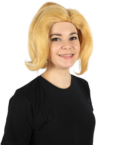 Wigs2you H-6879 大人女性用 ライトブロンド ミディアムストレート ウェーブ ピグテール コスプレウィッグ | 女性用アニメヘアウィッグ | コスプレをテーマにしたパーティーやハロウィンに最適、調節可能で快適なフィット感