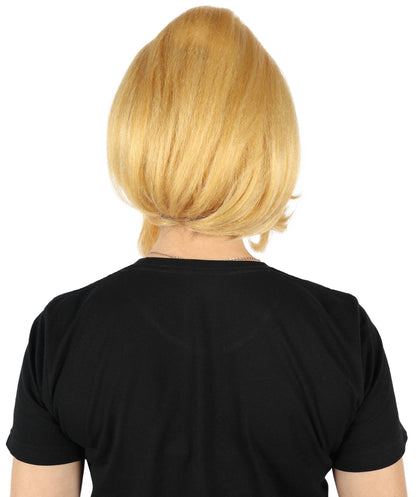 Wigs2you H-6879 大人女性用 ライトブロンド ミディアムストレート ウェーブ ピグテール コスプレウィッグ | 女性用アニメヘアウィッグ | コスプレをテーマにしたパーティーやハロウィンに最適、調節可能で快適なフィット感