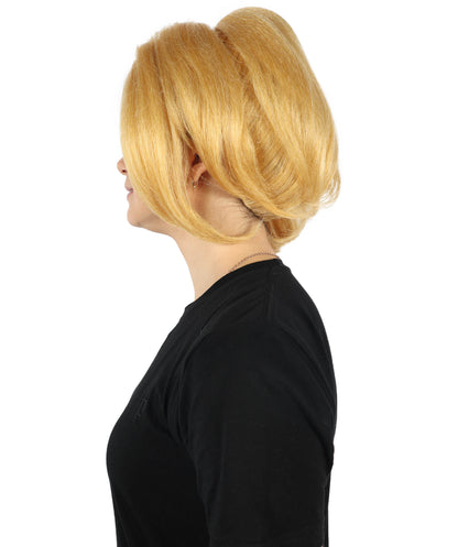 Wigs2you H-6879 大人女性用 ライトブロンド ミディアムストレート ウェーブ ピグテール コスプレウィッグ | 女性用アニメヘアウィッグ | コスプレをテーマにしたパーティーやハロウィンに最適、調節可能で快適なフィット感