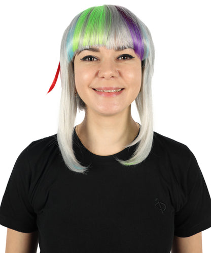 Wigs2you H-6880 大人女性 WACCA リリー ミディアム アニメ ウェーブ マルチウィッグ 前髪付き コスプレ ハロウィンコスチューム プレミアム通気性キャップレスキャップ 難燃性合成繊維ヘア