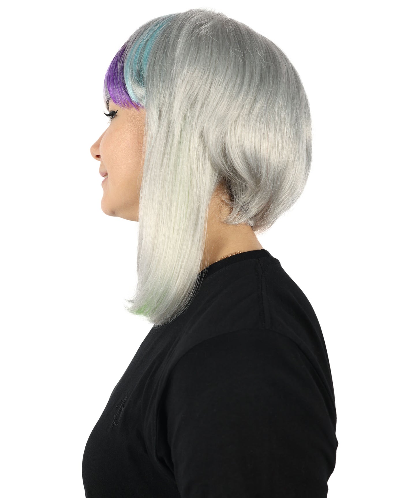 Wigs2you H-6880 大人女性 WACCA リリー ミディアム アニメ ウェーブ マルチウィッグ 前髪付き コスプレ ハロウィンコスチューム プレミアム通気性キャップレスキャップ 難燃性合成繊維ヘア